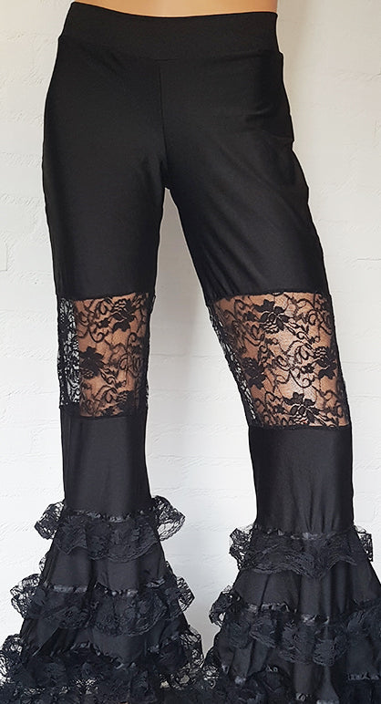Kanten broek met volants