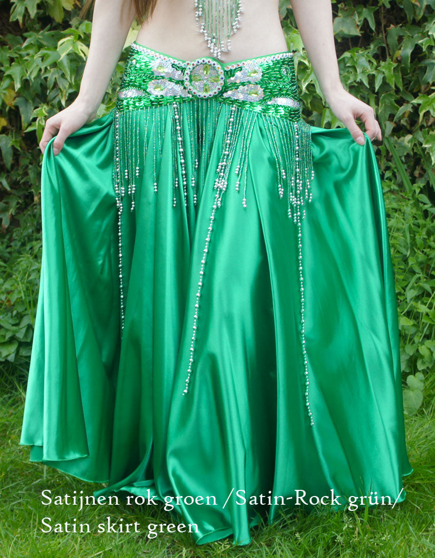 Buikdans kostuum 'Raja' in groen