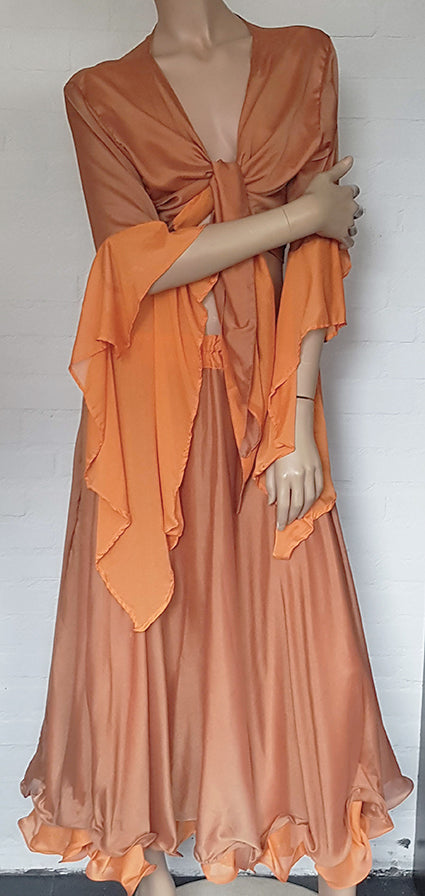 Rok in 2 lagen, boven bruine laag