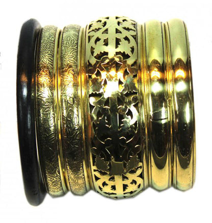 Leuke set goudkleurige armbanden (bollywood)  Nikkelvrij