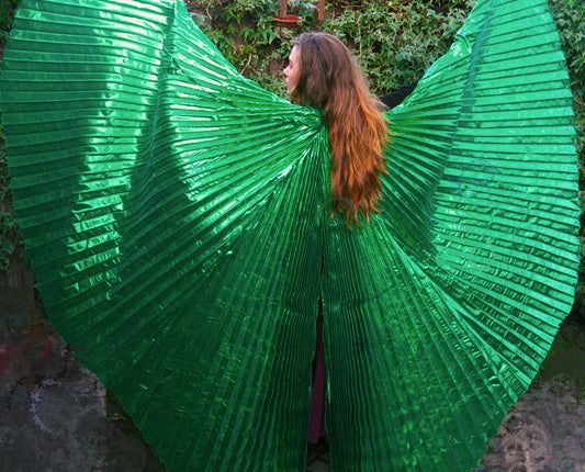 Isis Wings organza lamee in groen