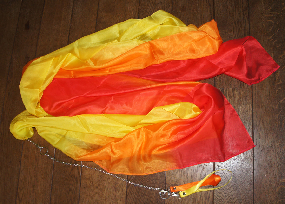 Buikdans poi / voi rood oranje geel