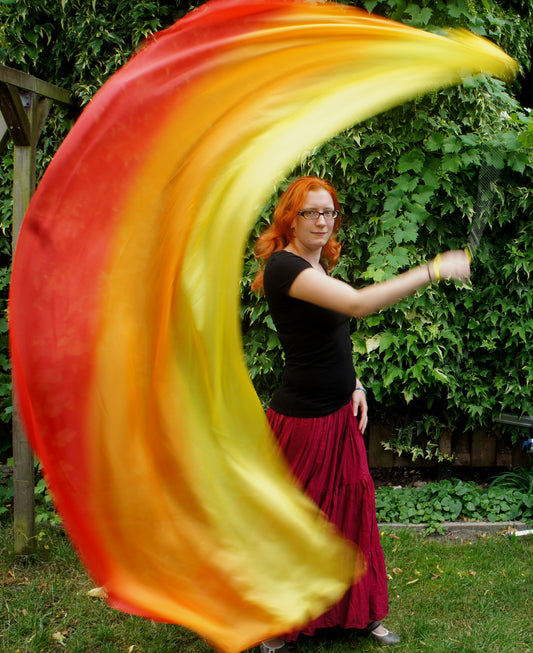 Buikdans poi / voi rood oranje geel