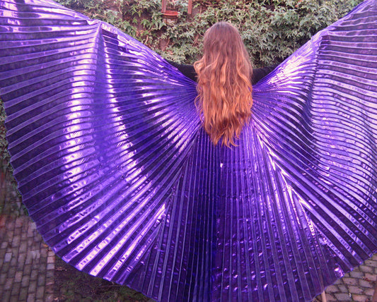 Isis Wings organza lamee in paars