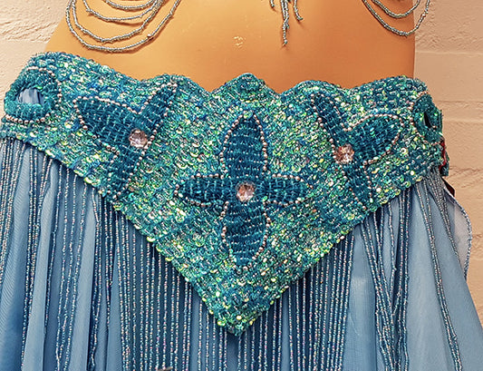 Kostuumbelt van kostuum Dalal turquoise