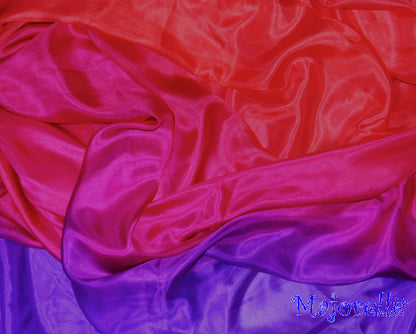 Zijden sluier in paars fuchsia rood