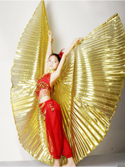 Kinder isis wings in goud van organza lamee