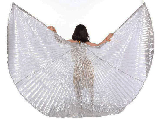 Kinder Isis wings in zilver van Organza Lamee