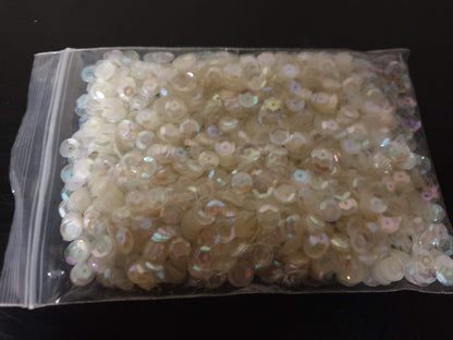 Pailletjes wit parelmoer 30gram
