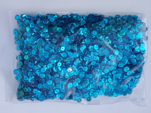 Pailletjes turquoise 50gram