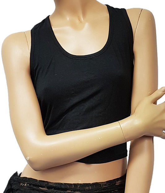 Fijne tanktop in zwart