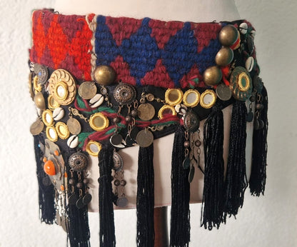 Zware, bewerkte buikdans tribal belt en BH