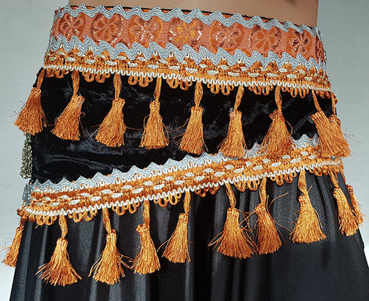 Buikdans Tribal belt BH en vestje