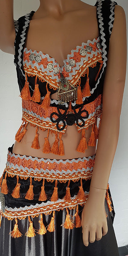 Buikdans Tribal belt BH en vestje