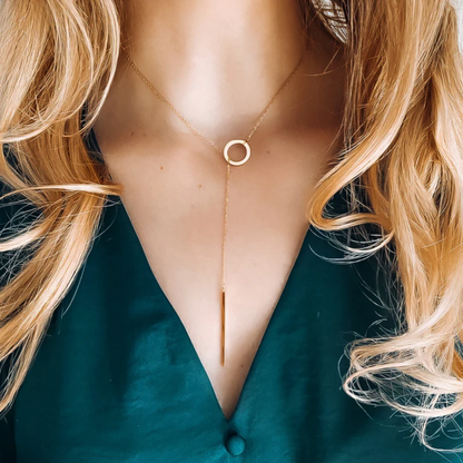 Ketting infinity in goud RVS / Stainless Steel