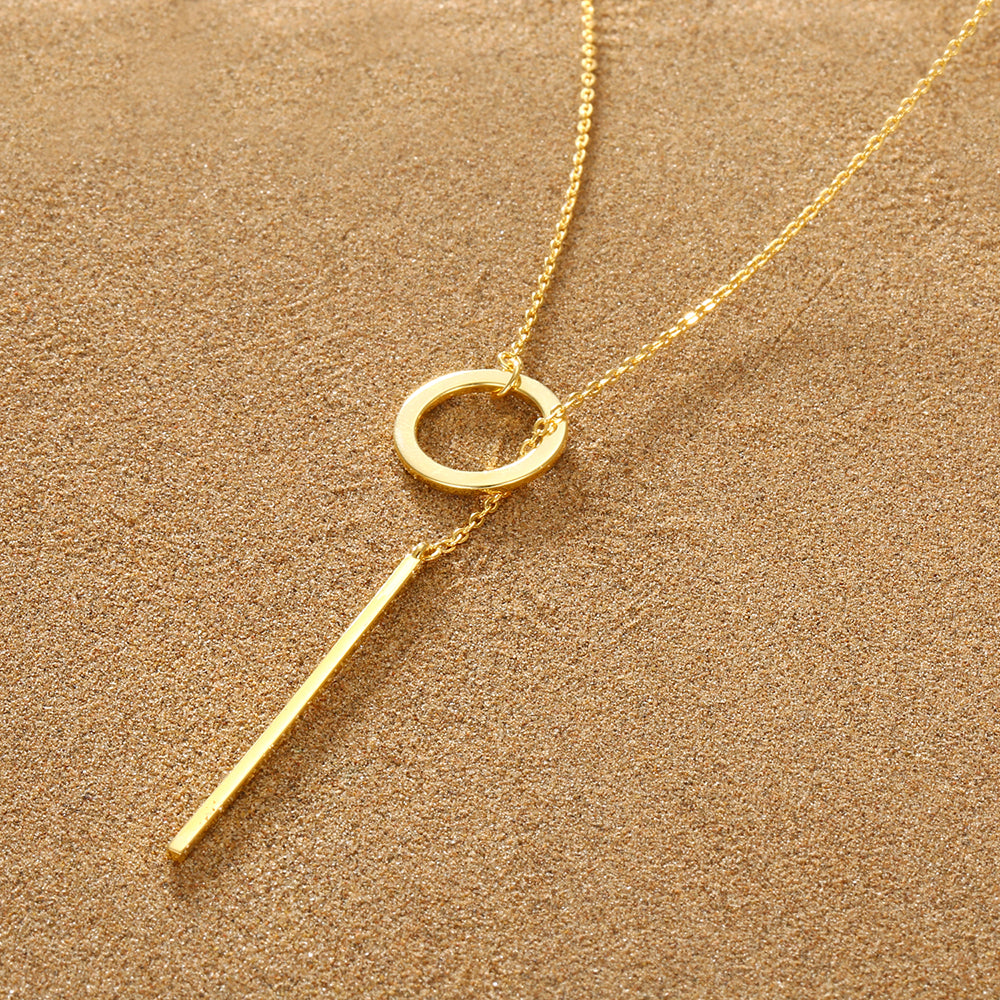 Ketting infinity in goud RVS / Stainless Steel