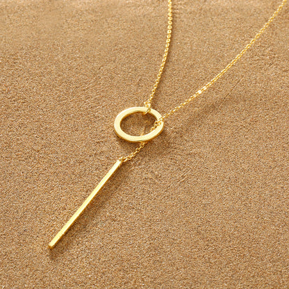 Ketting infinity in goud RVS / Stainless Steel