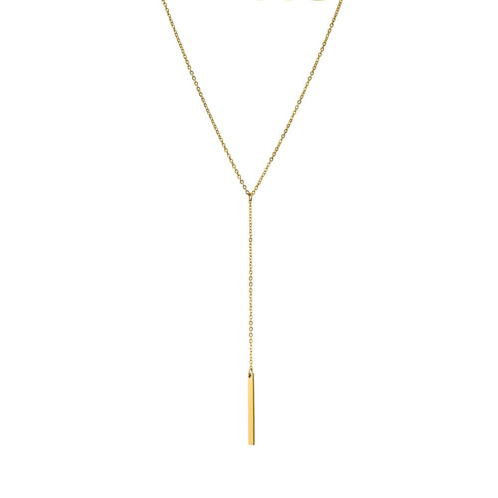 Ketting infinity in goud RVS / Stainless Steel