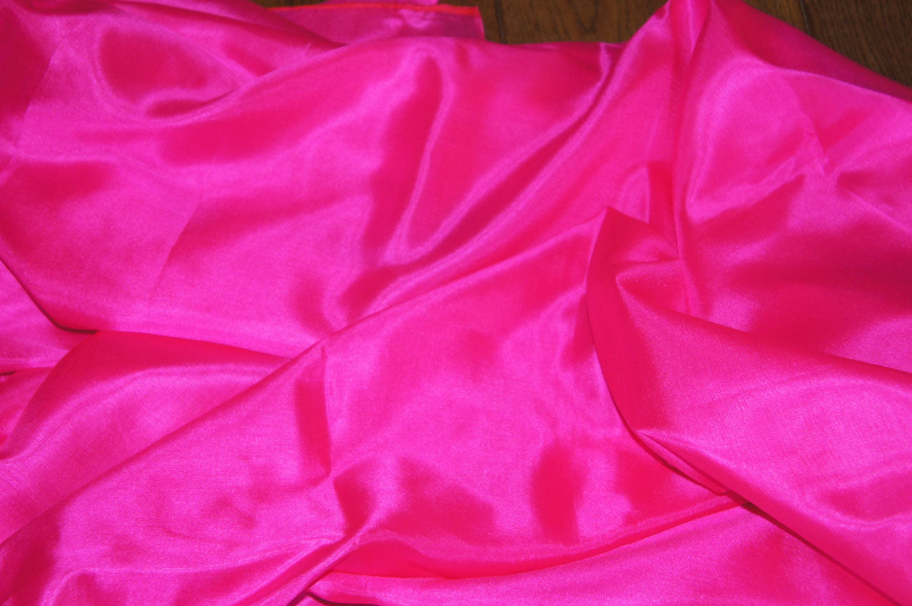 Zijden sluier in fuchsia 100% zijde