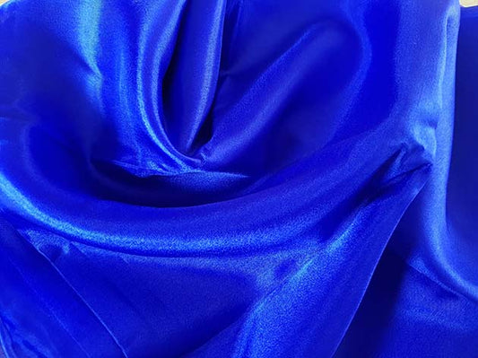 Zijden sluier in blauw 100% zijde