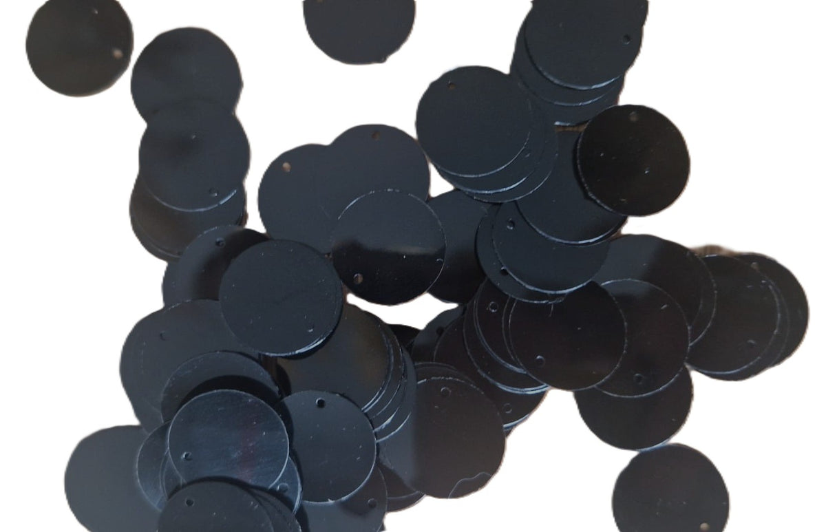 Pailletjes zwart pailletjes 50gram