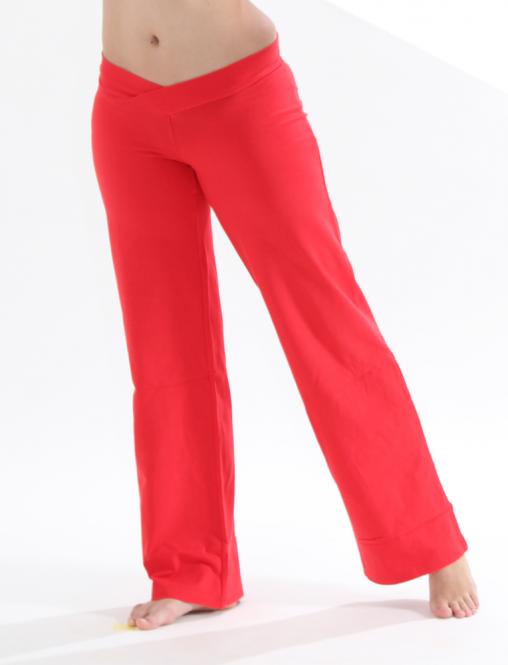 Comfortabele buikdans broek in rood