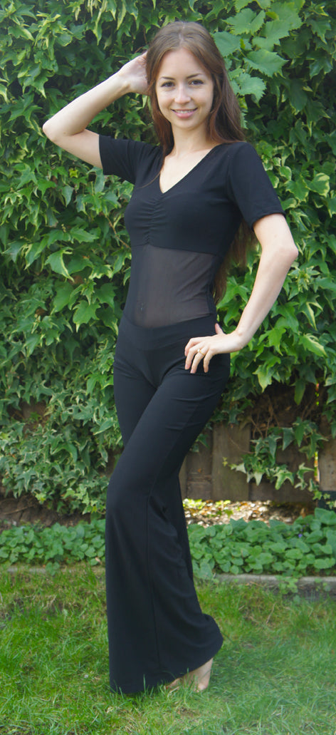 Buikdans body + broek, samen als catsuit.