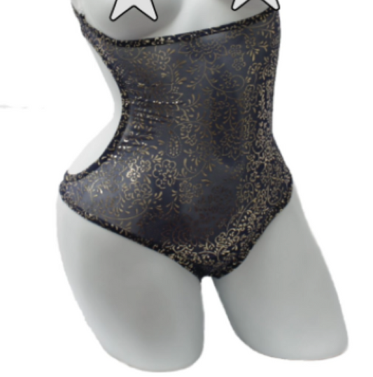 Donkerblauwe buikdansbody