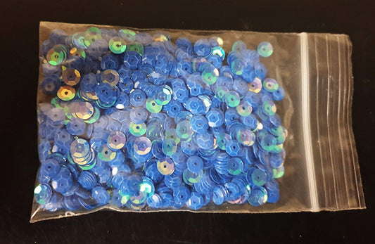 Pailletjes blauw parelmoer 10gram