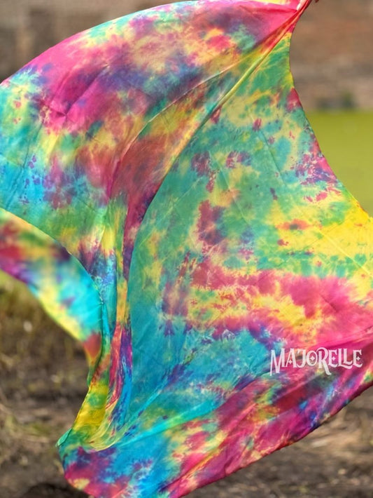 Zijde sluier tie dye spring