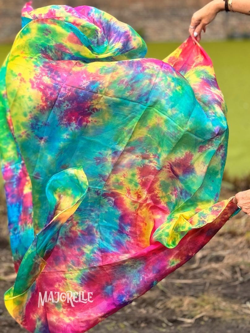 Zijde sluier tie dye spring